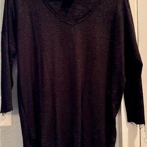 Black V-Neck Sweater